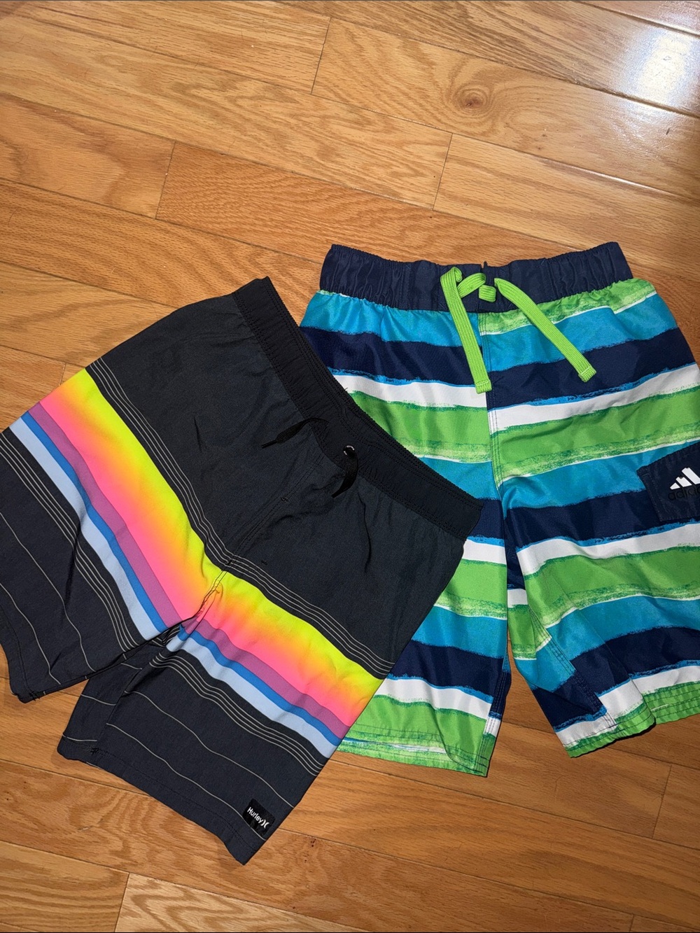 Bundle Boys Hurley and Adidas Swimsuits - M - 10-12